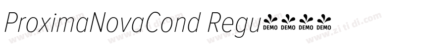 ProximaNovaCond Regu字体转换